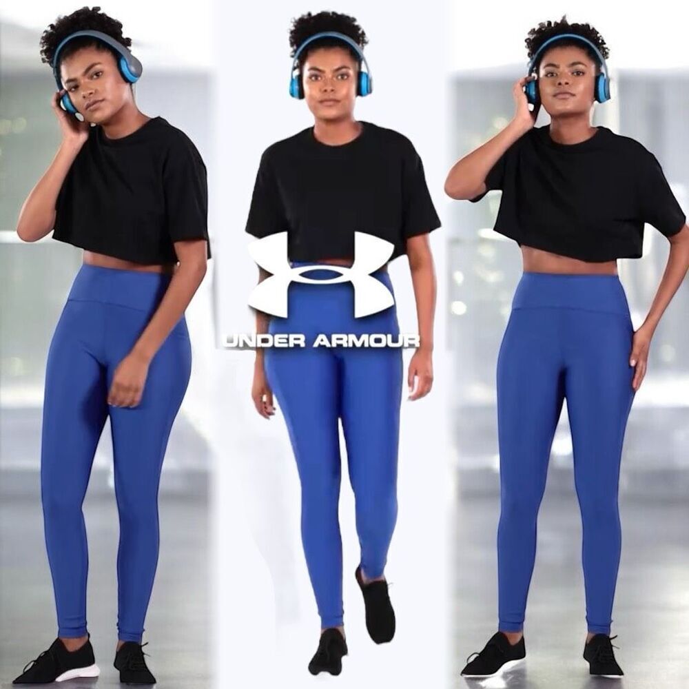 Under Armour Blue Tech High-Waisted Leggings Size XXL Short NWT